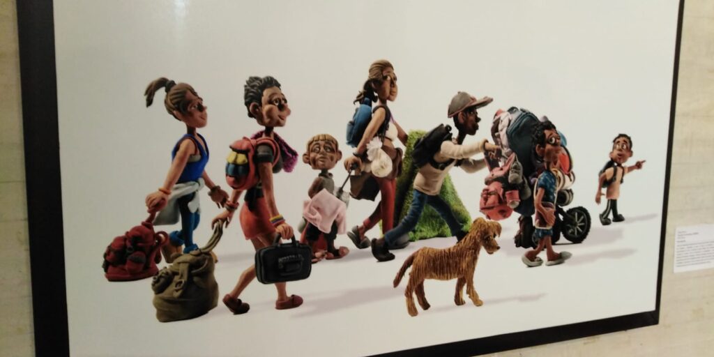 Edgar Álvarez' figurines illustrate the Darien issue. Courtesy of Ángela Forero Aponte