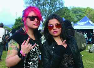 “This is my third year and it’s so busy, really filled with people. It’s a varied group too, not just metalheads or punks, really mixed. That’s good. Today we’re waiting for Anthrax, of course, but I think Nepentes could be good too!” - Catherine and Yohanny 