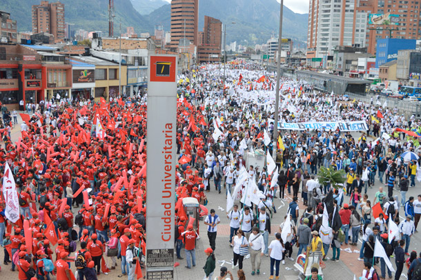 Marcha por la paz Bogota 2015