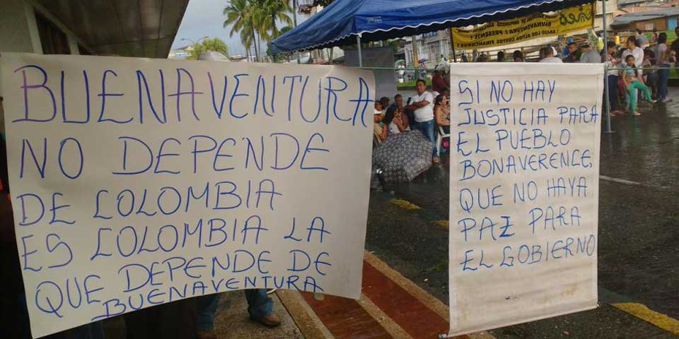 Colombian strikes, Teachers' strike Colombia, Buenaventura protests, paro profesores,