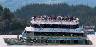 El Almirante, Guatapé boat tragedy