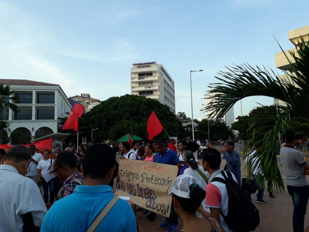 Human Rights Leaders Assasinations Vigil Colombia