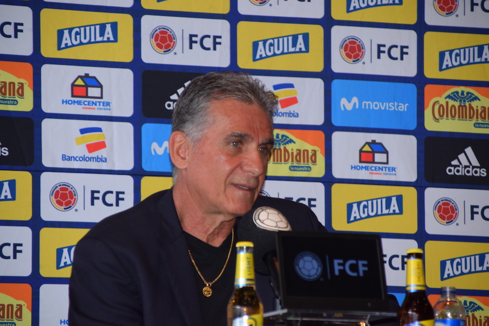 Colombia squad, Carlos Queiroz