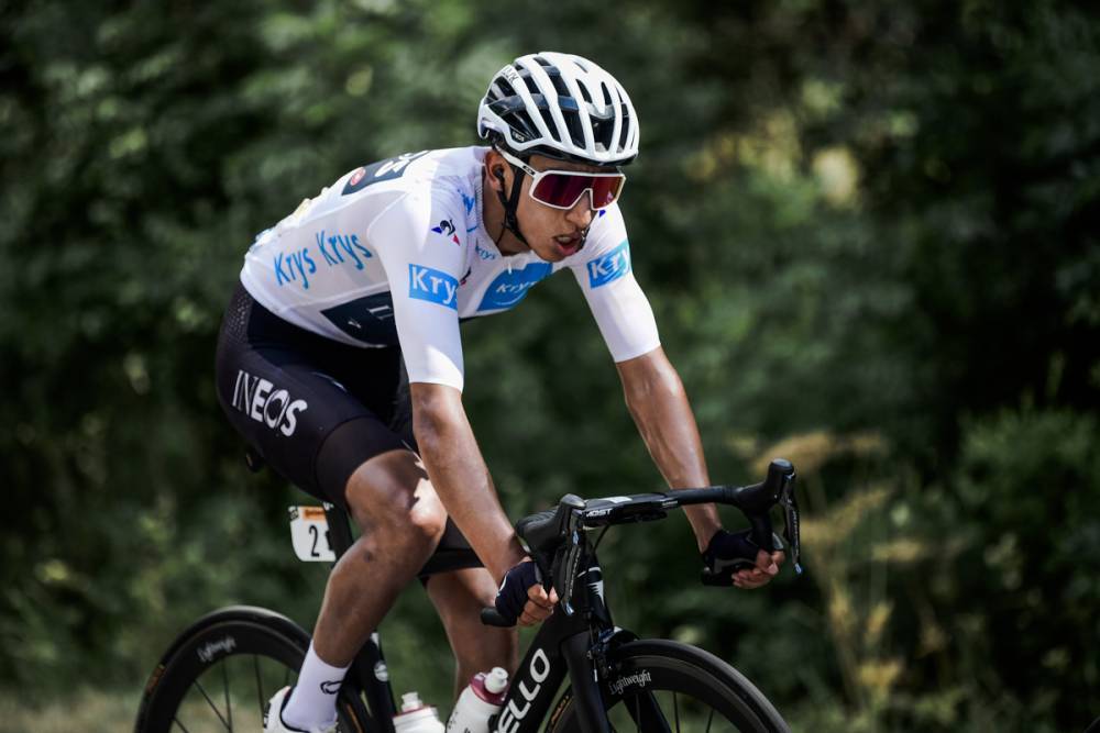 Tour de France: Egan Bernal in yellow jersey after sudden stage 19 finish