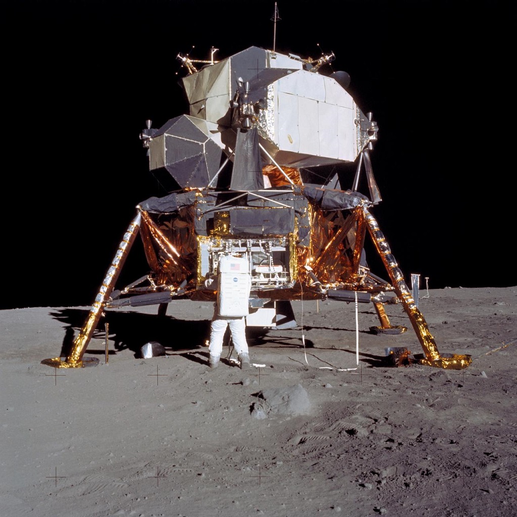 Apollo 11's Eagle Luna Lander on the moon, 50 years ago today. Photo: NASA