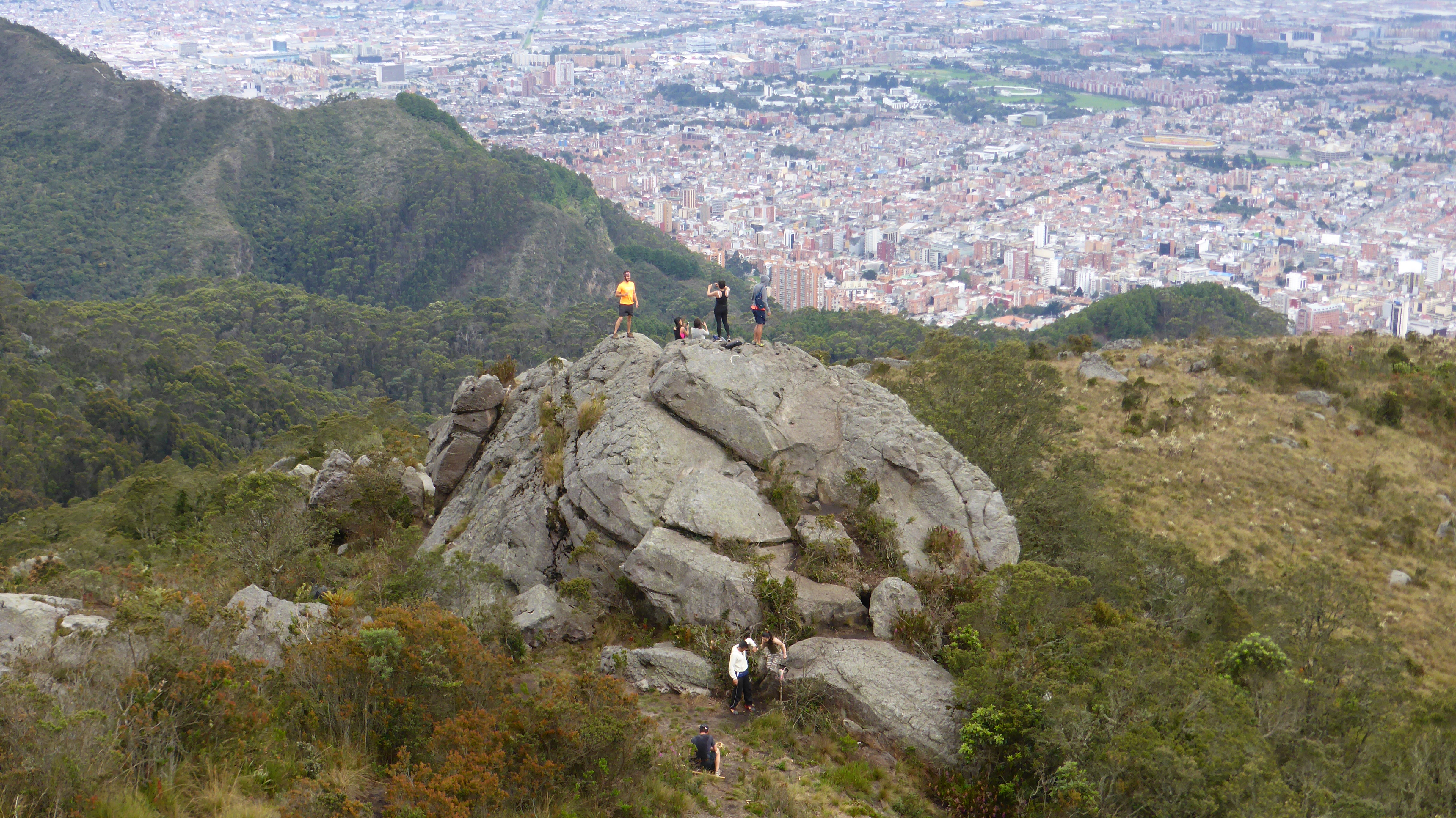 View from the páramo above Bogotá. Green spaces help mental health. Photo: Steve Hide