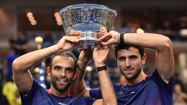 2019 US Open Men's Doubles Champions Juan Sebastian Cabal and Robert Farah.