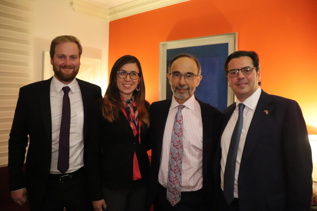 Outgoing ambassador Dr Peter Tibber (second from the right) is a keen supporter of the environment. 