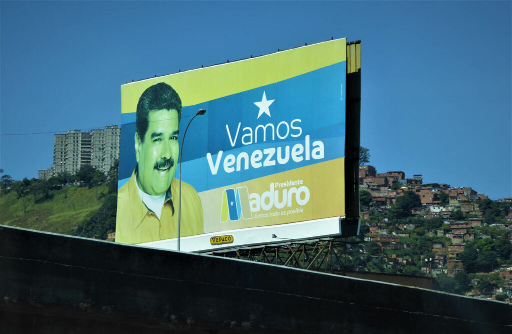 Maduro’s image dominates Venezuela, though many countries no longer recognise him as a legitimate leader.