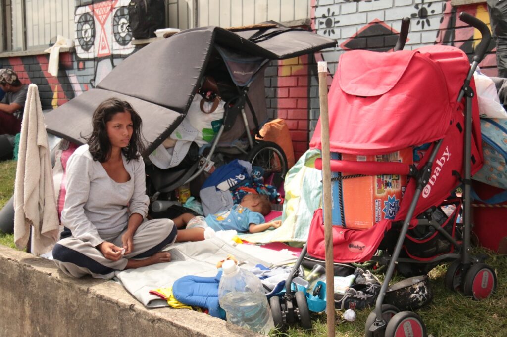 Some Venezuelan migrants fleeing hardships in their home country are now facing tough times in Bogotá as they fall outside government help schemes.