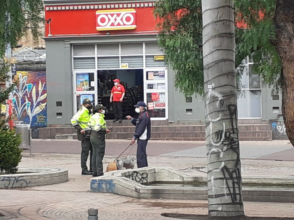 OXXO Candelaria during quarantine in the centre.