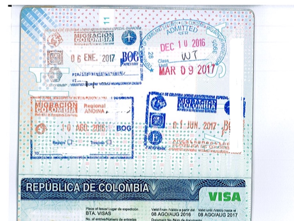 Colombian visa application has changed a bit.   