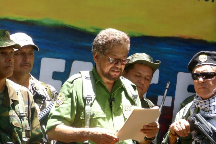 Iván Márquez reading statement