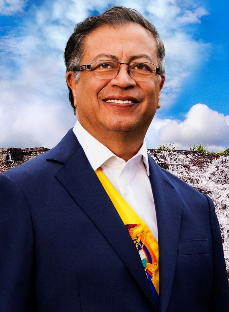 Gustavo Petro, president of Colombia. Thanks to the presidencial office.