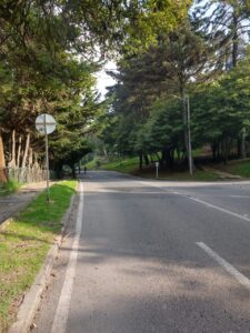 A road in the Parque Nacional to illustrate article on transport in Bogotá