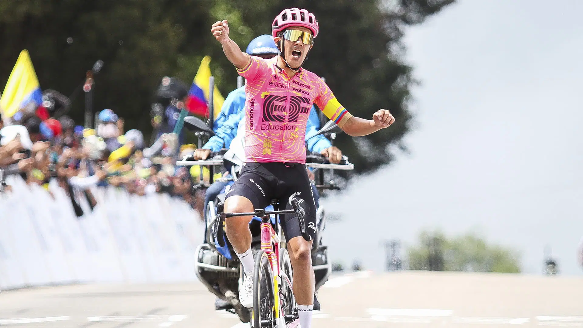Richard Carapaz won at Alto de Vino in the Tour Colombia 2:1 2024