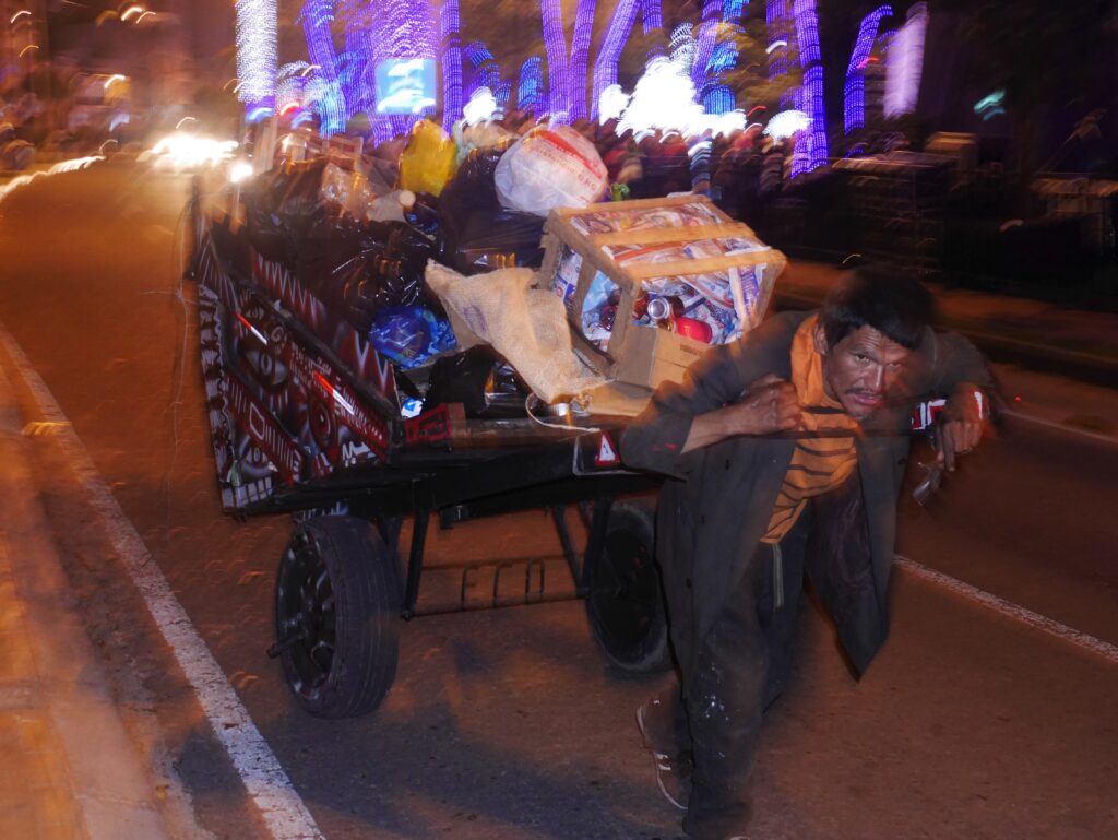 A recycler in Bogotá, playing a vital role in the city’s rubbish collection. Some bad elements in the community have been identified as the lower rung of the copper cartels. Photo: Steve Hide