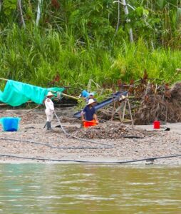 Gold miners on the Putumayo.