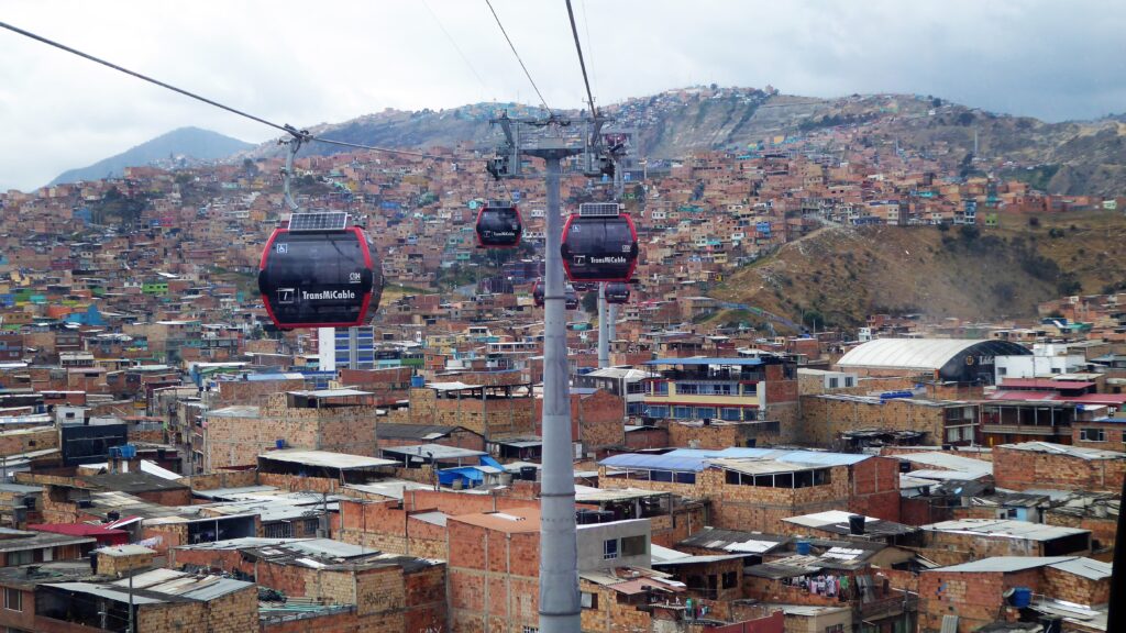 Ciudad Bolívar, a southern city district with high rates of poverty and crime. There were 218 homicides reported in this sector of the city during 2025. Photo: S. Hide